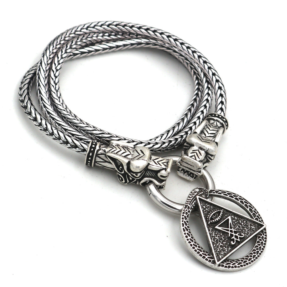 Mythical Nordic Cobra Necklace for Men - Wholesale Jewelry from Planderful's Norse Legacy Collection