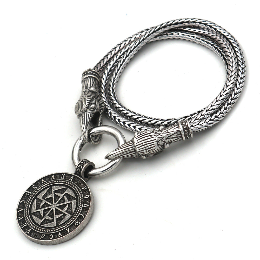 Mythical Viking Wolf Amulet Necklace for Men