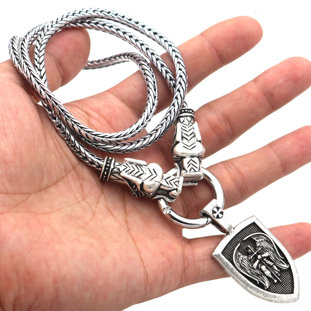 Viking Angel Sword Necklace - Norse Legacy Collection - Men's Fashion Amulet