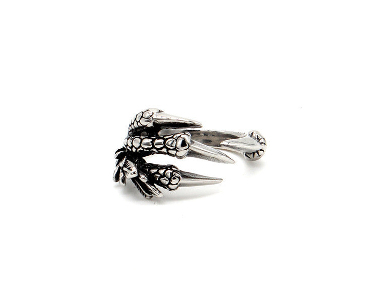 Retro Punk Dragon Claw Men's Titanium Steel Ring for Wholesale Trading of Foreign Jewelry