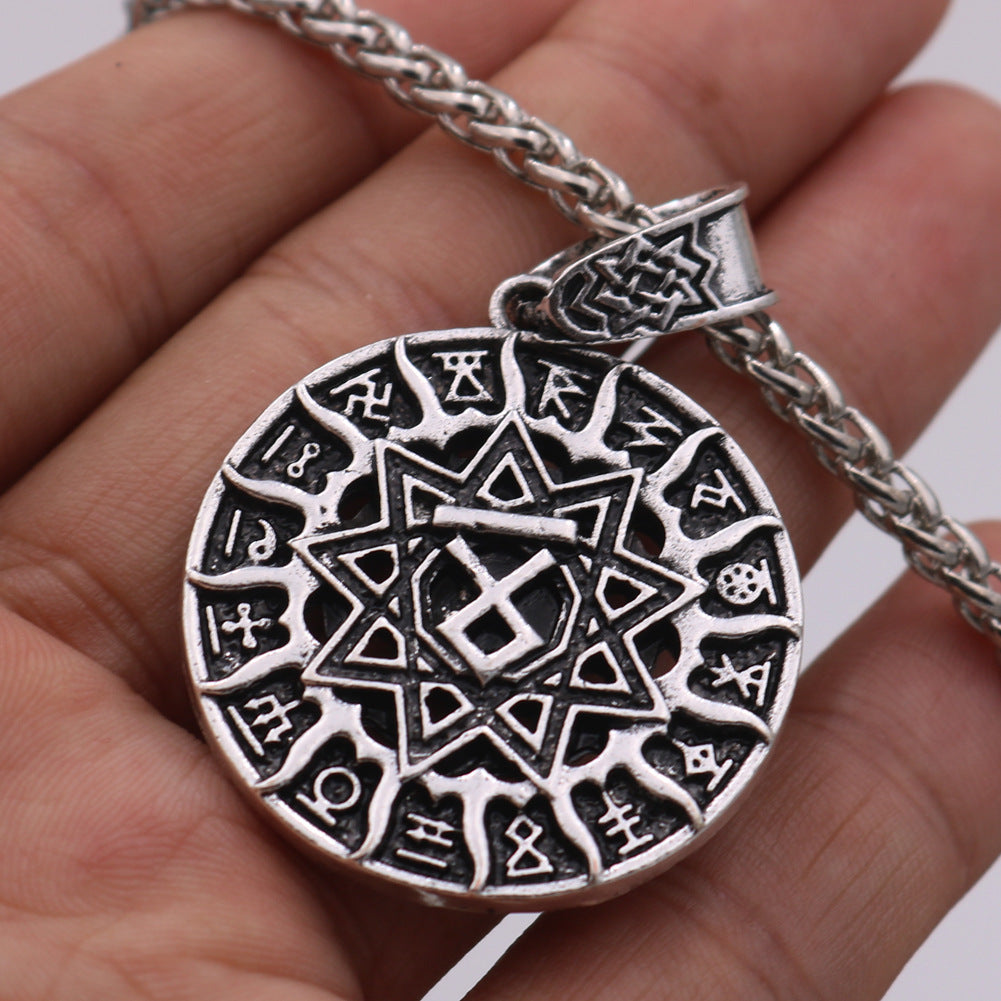 Mythical Odin Pendant Necklace - Nordic Legacy Jewelry for Men