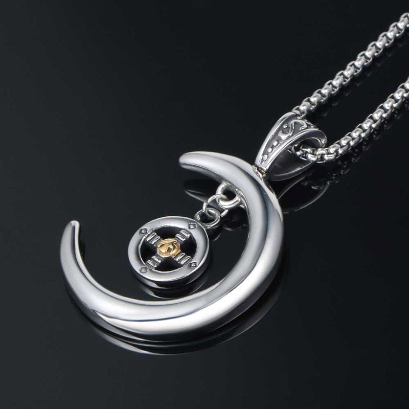 Wholesale Jewelry Supply: Flying Eagle Gold Pendant and Star Moon Accessories for Men