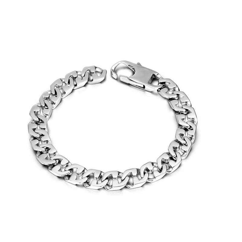 Trendy Titanium Steel Bracelet for Men: Simple, Stylish, and Unisex Jewelry Accessory