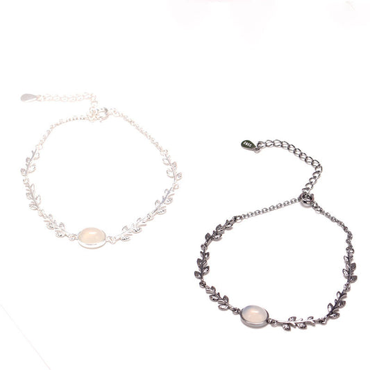 Enchanted Moonstone Bracelet: A Delicate Korean-Inspired Jewelry Gift for the Stylish and Unique Woman