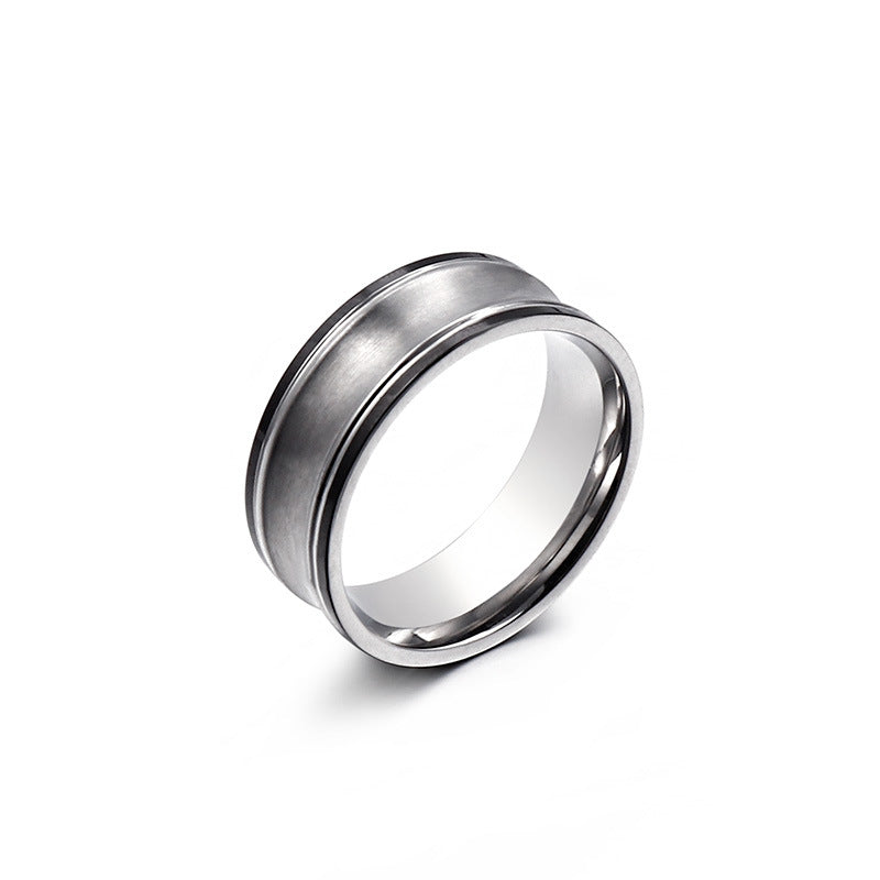 Trendy Minimalist Titanium Steel Rings for Men and Women - Perfect Retro Stainless Steel Gift for Tanabata