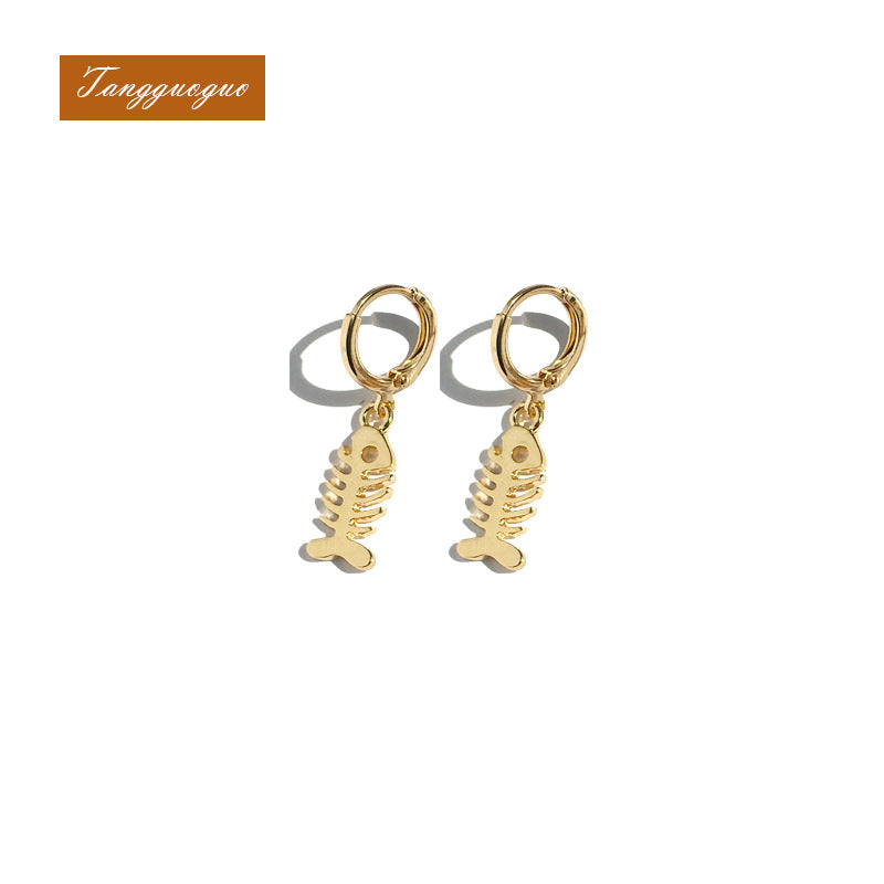 Funky Fish Earrings in Alloy - Vienna Verve Collection