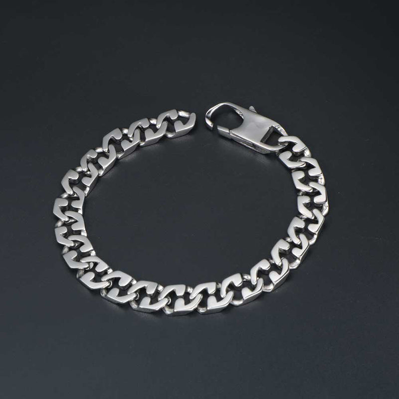 Trendy Titanium Steel Bracelet for Men: Simple, Stylish, and Unisex Jewelry Accessory