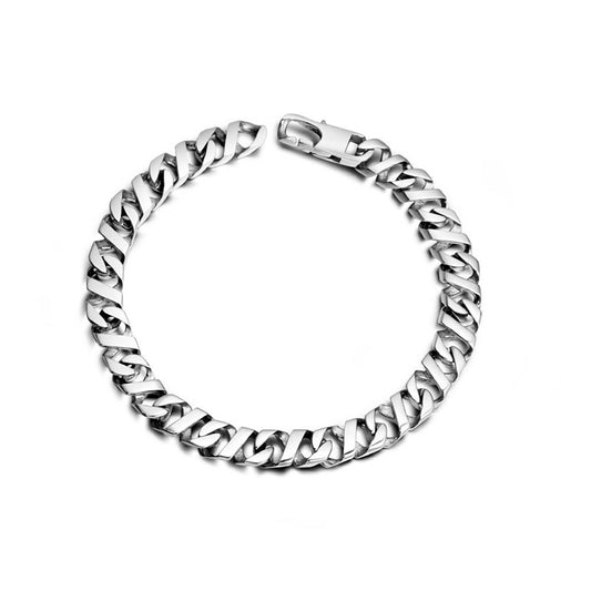 Men's Titanium Steel Hipster Bracelet - Stylish and Durable Fashion Accessory