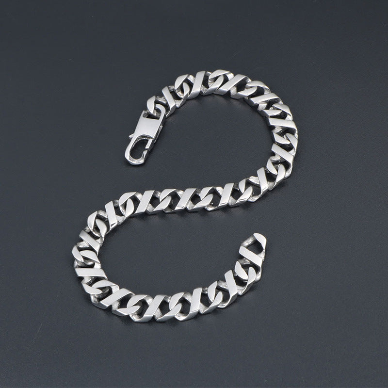 Men's Titanium Steel Hipster Bracelet - Stylish and Durable Fashion Accessory