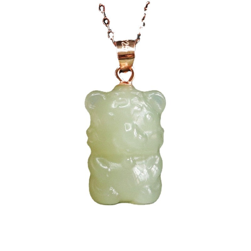 Hotan Jade Tiger Fortune Necklace