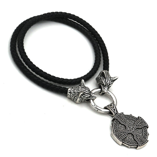 Viking Wolf Alloy Necklace - Norse Legacy Collection