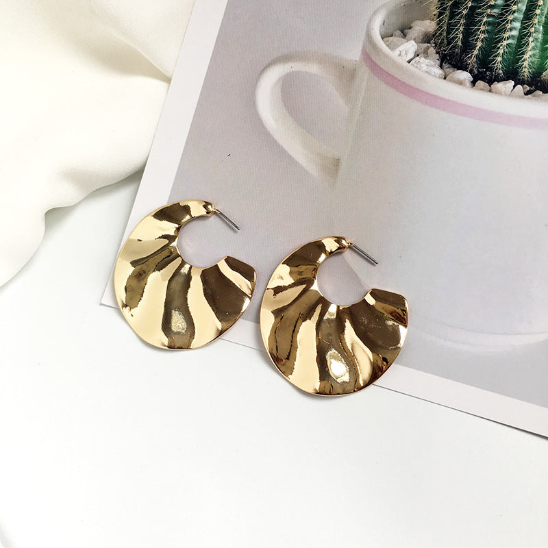 Glamorous Vienna Verve Gold Statement Earrings