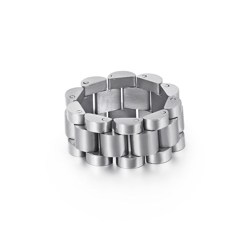 Hip-Hop Inspired Stainless Steel Wind Ring for Men - Stylish Jewelry Piece for Everyday Wear