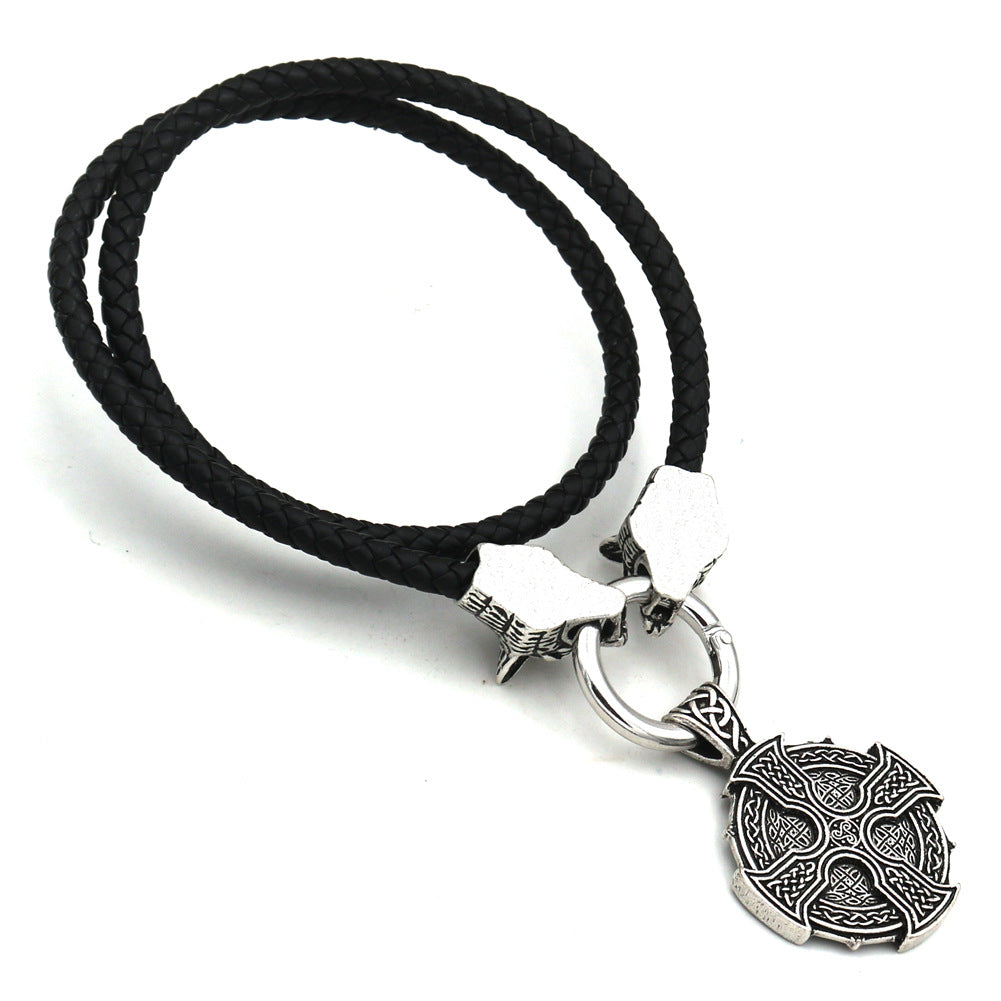 Viking Wolf Alloy Necklace - Norse Legacy Collection