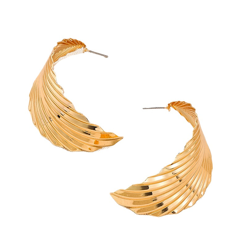 Metal Leaf Women's Earrings - Exquisite Vienna Verve Collection