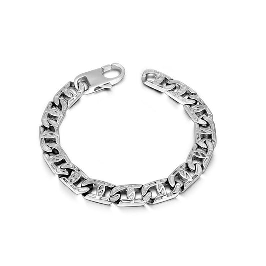 Personalized Trendy Titanium Steel Horseshoe Bracelet for Men - Planderful Collection