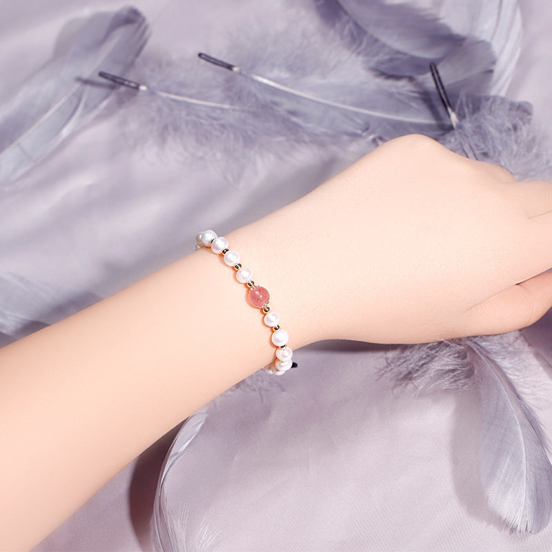 Fortune's Favor Sterling Silver Crystal and Freshwater Pearl Bracelet