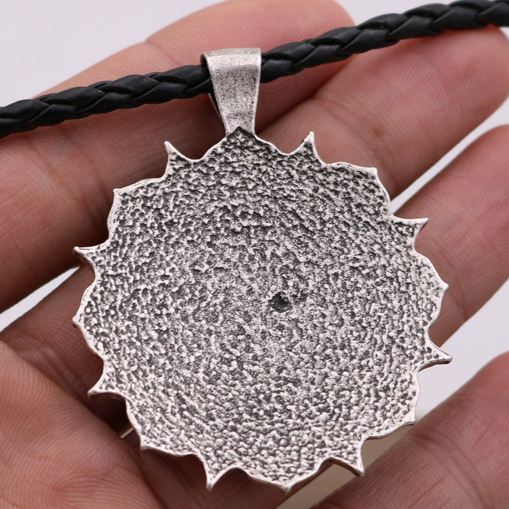 Engraved Mandala OM Necklace from Norse Legacy Collection