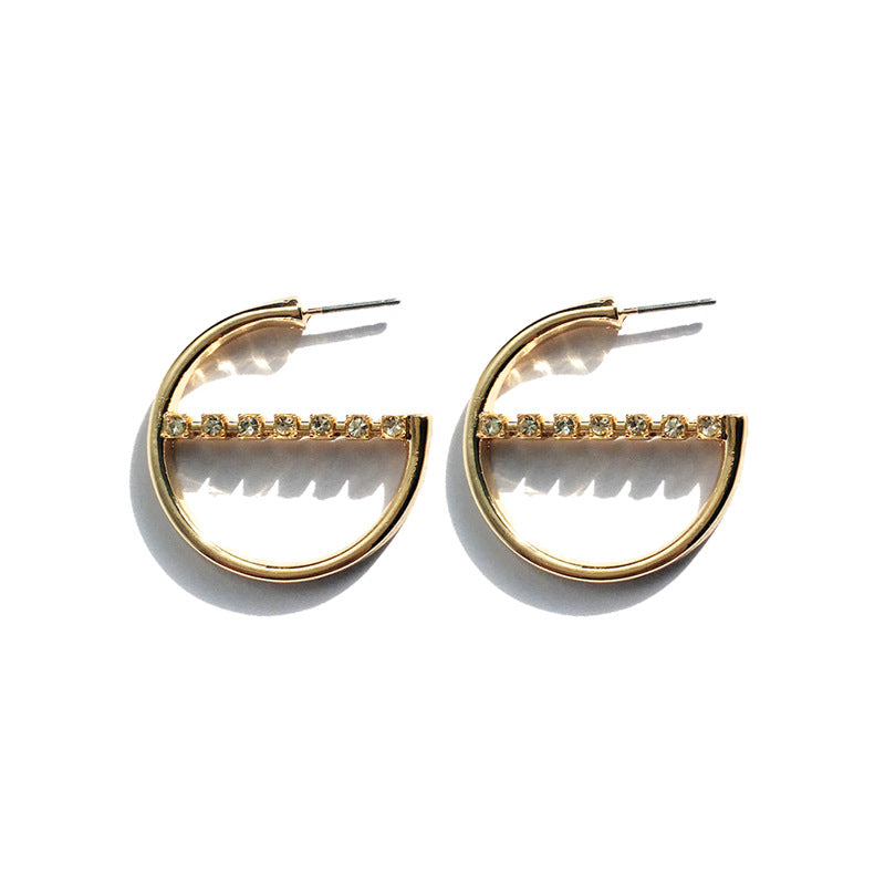 Exaggerated Alloy Earrings - Vienna Verve Collection