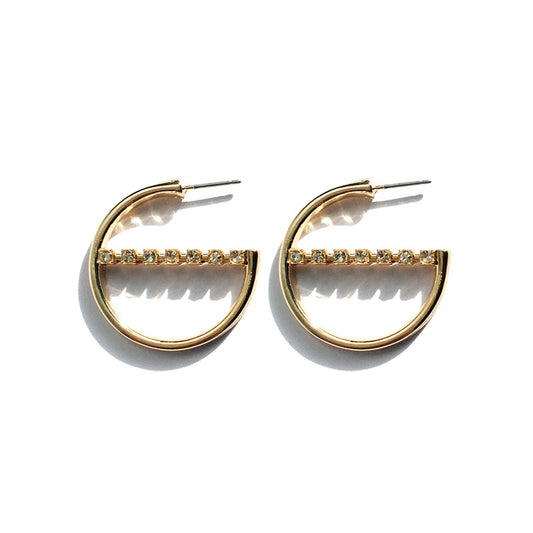 Exaggerated Alloy Earrings - Vienna Verve Collection