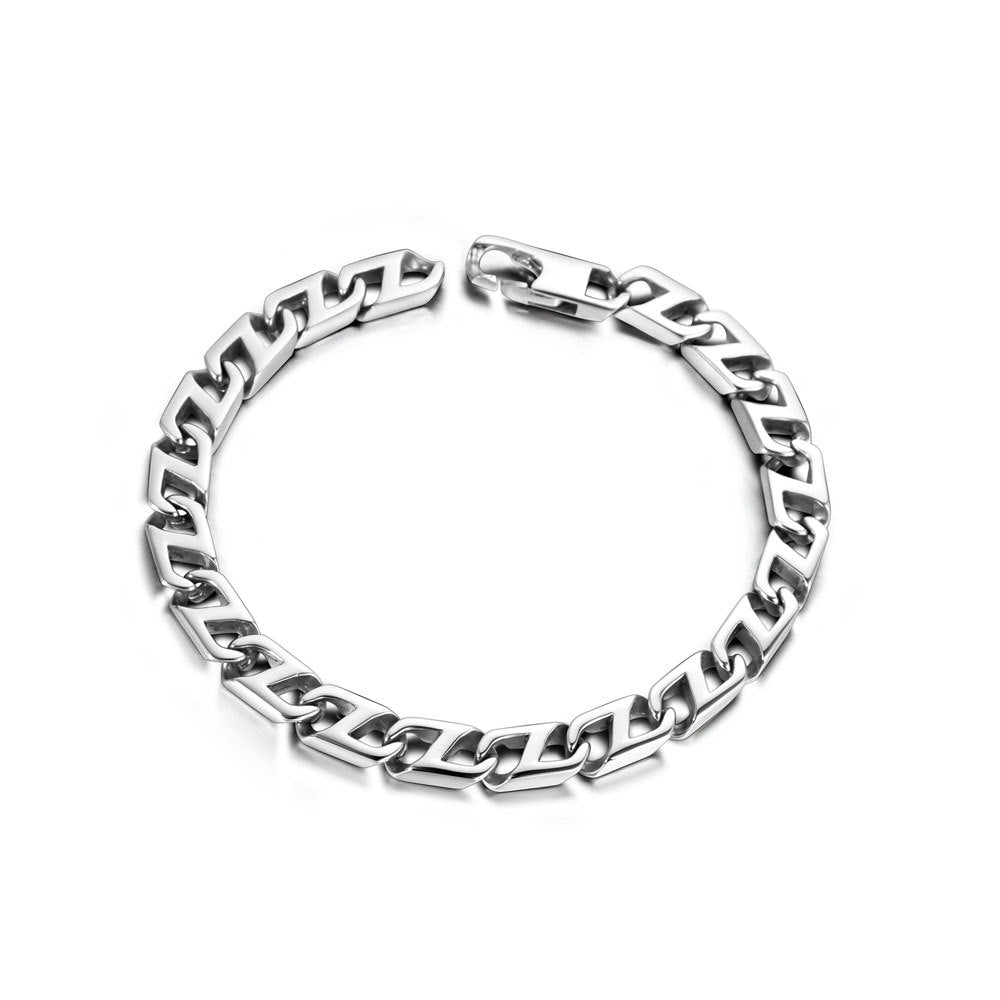 Stylish Titanium Steel Punk Bracelets with Japanese Characters for Trendsetters - Wholesale Jewelry Collection