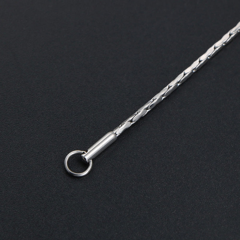 Personalized Titanium Steel Vertical Chain Necklace for Stylish Men and Women