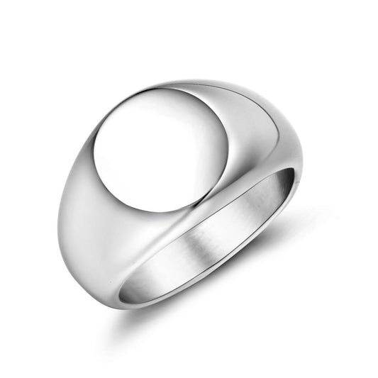 Personalized Glossy Titanium Steel Ring for Men - Cross-Border E-Commerce Fashion Accessory