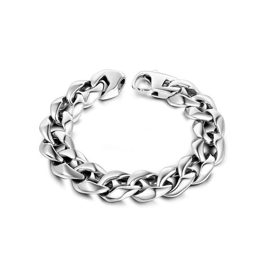 Punk-Inspired Titanium Steel Couple's Bracelet for Hipsters