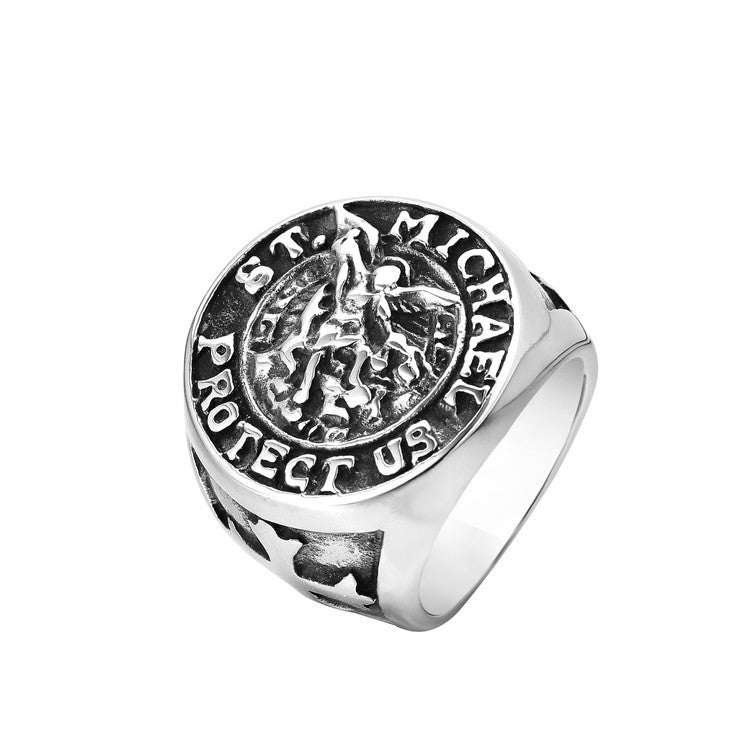 Greek Mythology Titanium Steel Men's Ring