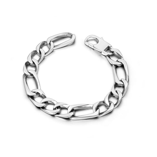 Stylish Titanium Steel Hip-Hop Men's Bracelet - Trendy Rock Chain Accessory