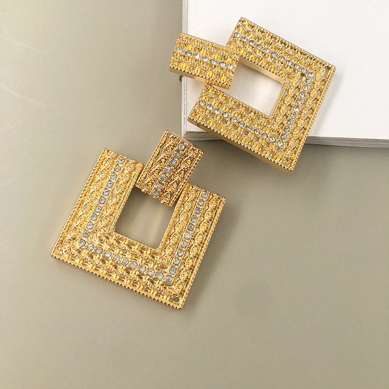 Cross-border Jewelry Factory Wholesale Metal Earrings - Vienna Verve Collection