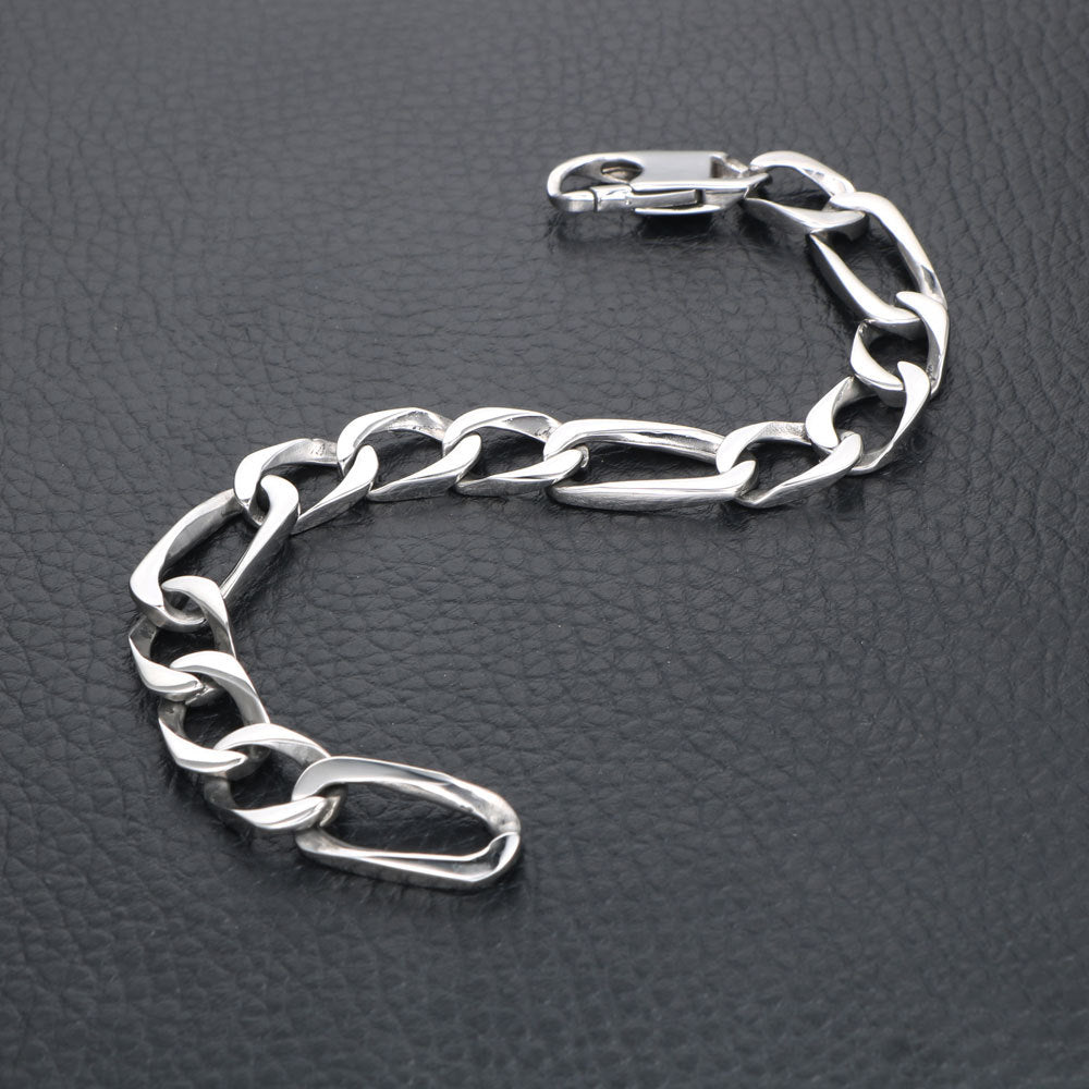 Stylish Titanium Steel Hip-Hop Men's Bracelet - Trendy Rock Chain Accessory