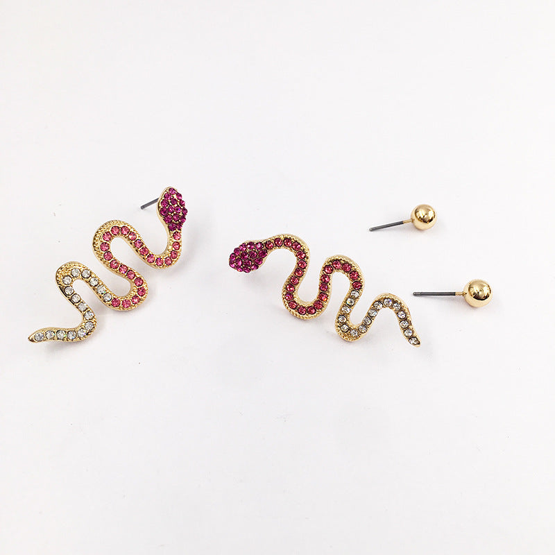 Exaggerated Snake Earring Set - Vienna Verve Collection