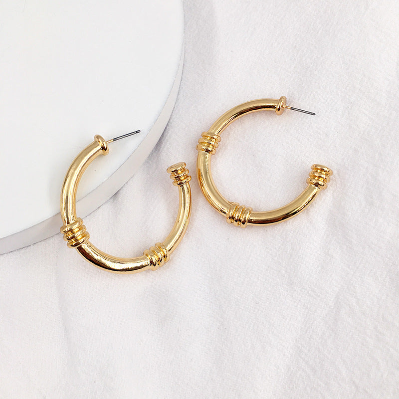 Vienna Verve Geometric Alloy Earrings for Women