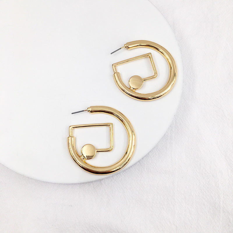 Chic and Trendy Vienna Verve Metal Earrings