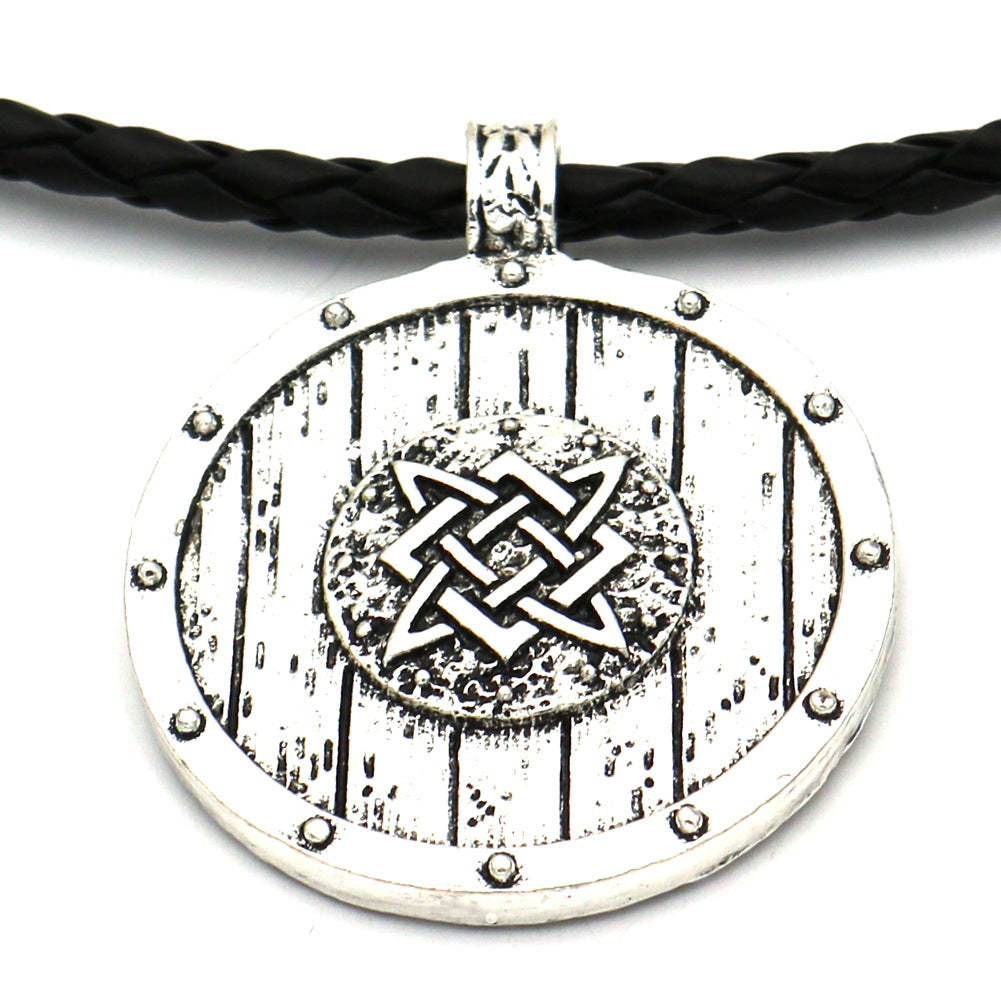 Norse Legacy Men's Mythology Necklace - Unique Double-Sided Pendant