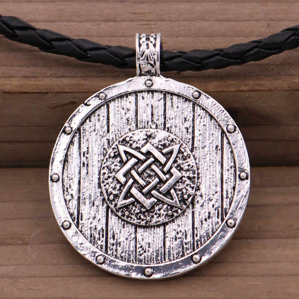 Norse Legacy Men's Mythology Necklace - Unique Double-Sided Pendant