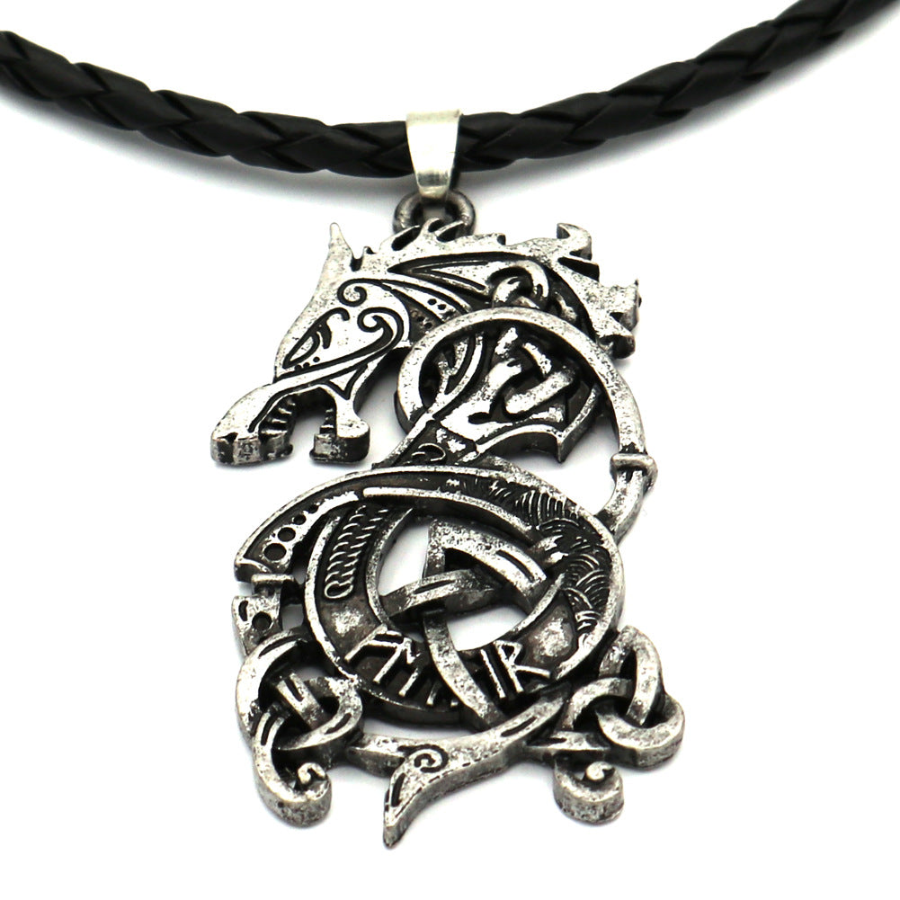 Norse Legacy Viking Animal Pendant Necklace for Men