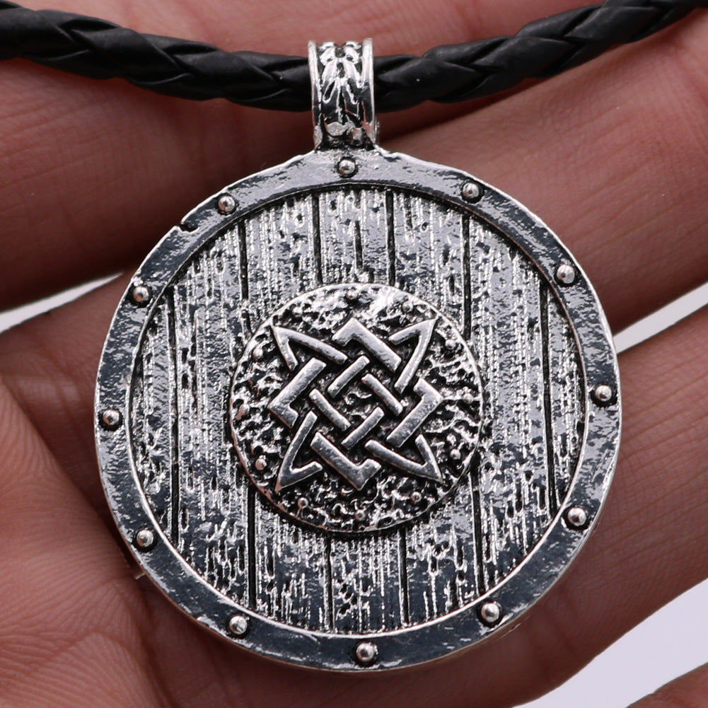 Norse Legacy Men's Mythology Necklace - Unique Double-Sided Pendant