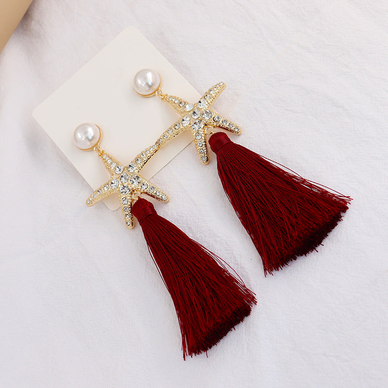 Starfish Tassel Earrings in Vienna Verve Collection