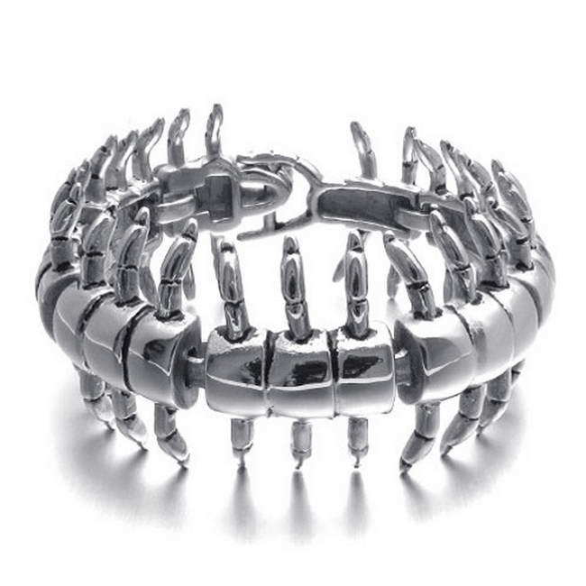 Men's Titanium Steel Zoo Centipede Bracelet - Unique Foreign Trade Design