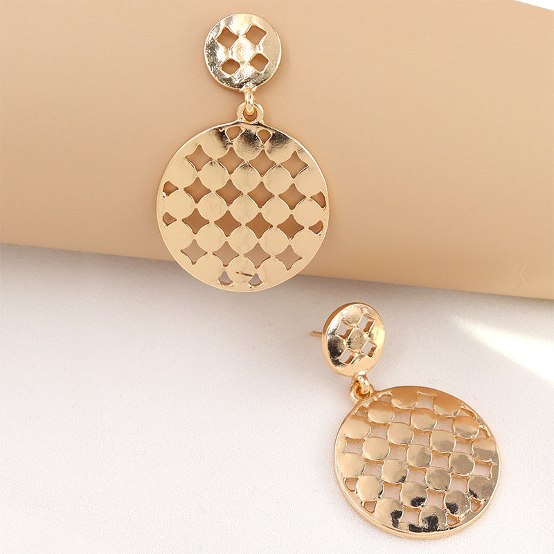 Exaggerated Geometric Circle Earrings - Vienna Verve Collection