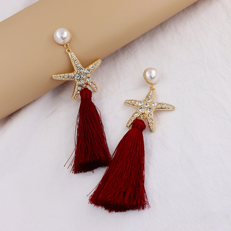 Starfish Tassel Earrings in Vienna Verve Collection