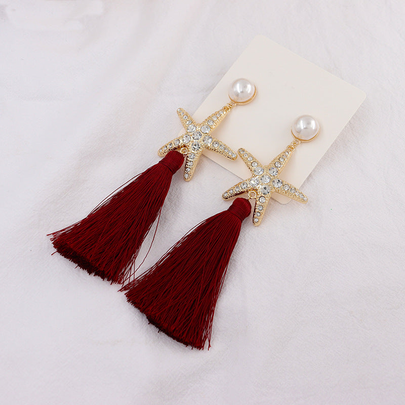 Starfish Tassel Earrings in Vienna Verve Collection