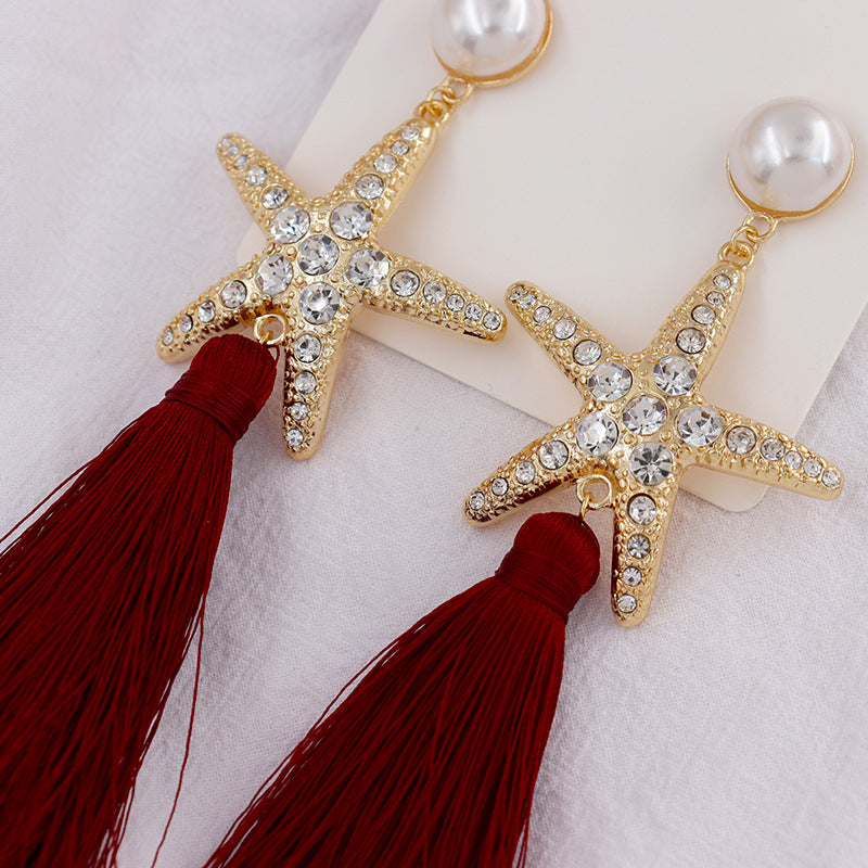 Starfish Tassel Earrings in Vienna Verve Collection