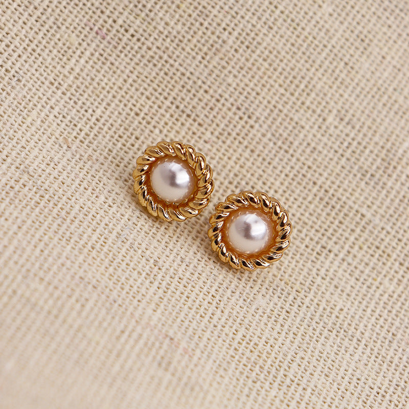 Chic Petite Pearl Earrings by Vienna Verve