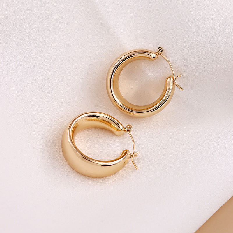 Metallic Charm Gold-Plated Earrings Set by Vienna Verve