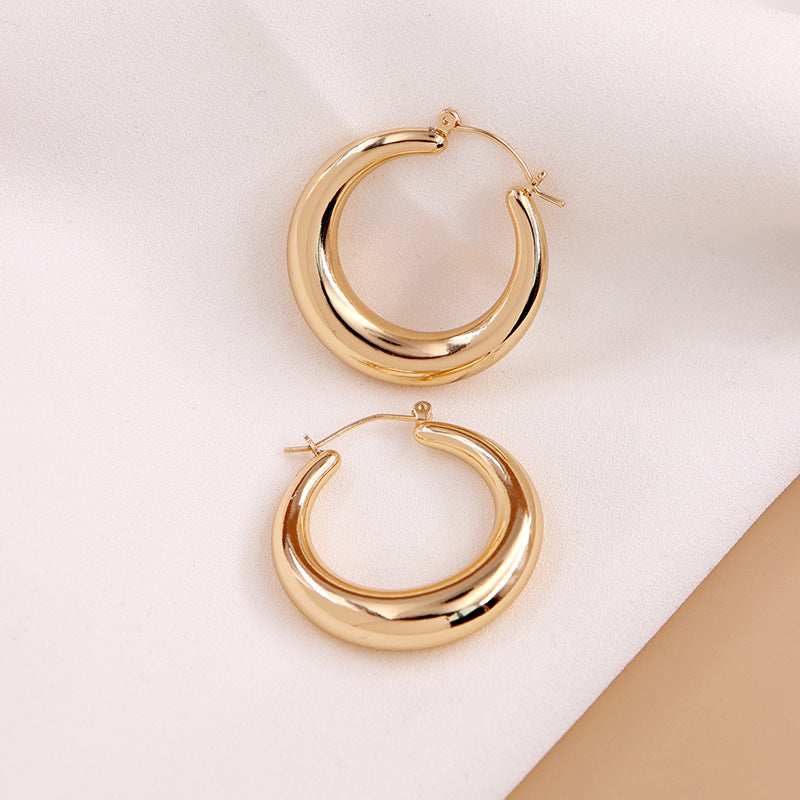 Metallic Charm Gold-Plated Earrings Set by Vienna Verve