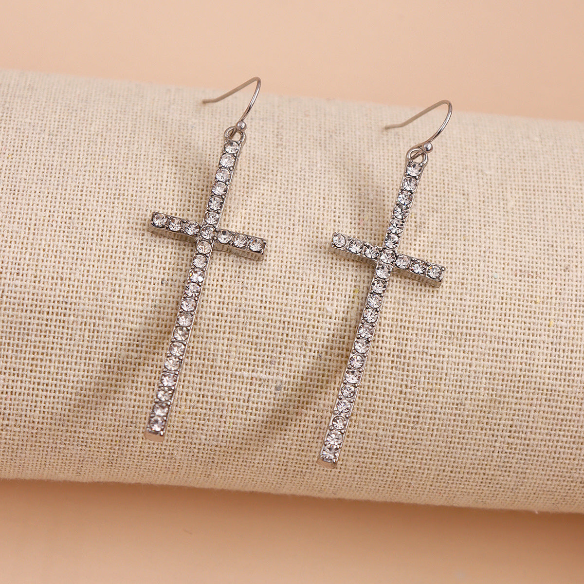 Stylish Retro Alloy Cross Earrings for Women by Planderful - Vienna Verve Collection