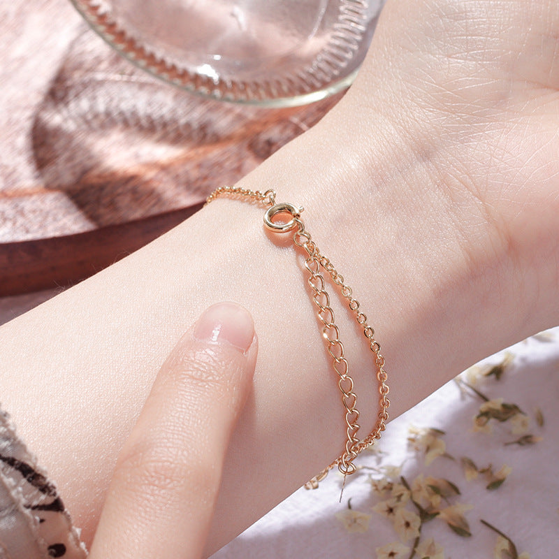 Gold-Plated Zircon Bee Bracelet for Women - Perfect Birthday Gift for Girlfriend or Best Friend